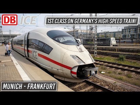 Riding Germany's High-Speed ICE 3 | Munich-Frankfurt | 1st Class