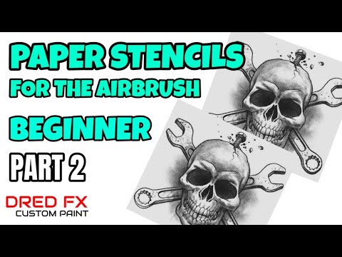 Airbrushing for the beginner using paper stencils