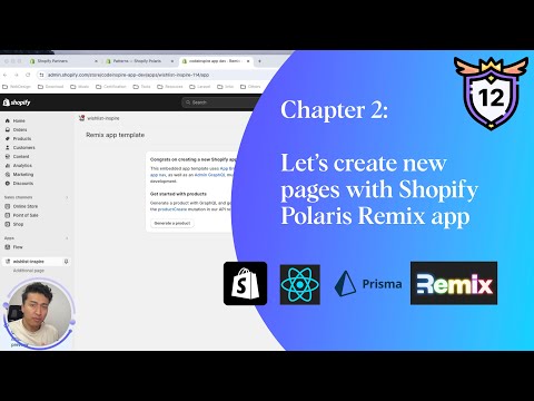 12 - Let’s create new pages with Shopify Polaris Remix app