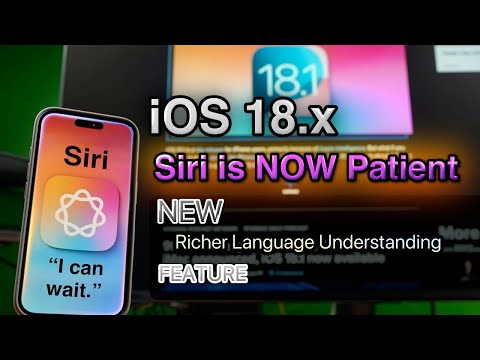 In iOS 18.x, Apple iPhone Siri’s AI (Apple intelligence) New Richer Language Understanding!