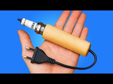 Billions Don’t Know the Secret! Insert the Wire and Spark Plug into a Wooden Handle