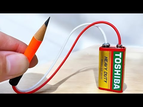 It's amazing how a pencil and a battery combine to make a mini welding machine