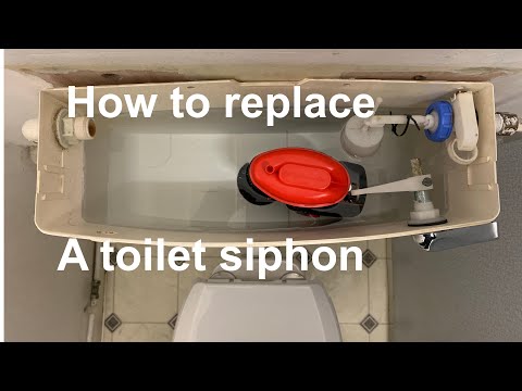 REPLACE A TOILET SIPHON, how to replace or repair a broken toilet siphon diaphragm, plumbing/DIY