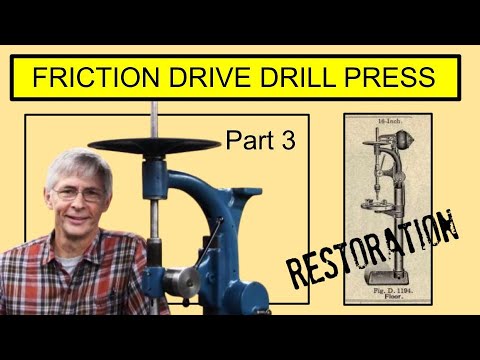 1918 Jas. Clark Jr. Electric Co. Friction drive drill press - Building a new drive - Part 3