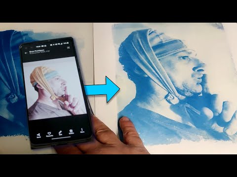 Cyanotype process with your phone! - Making a negative