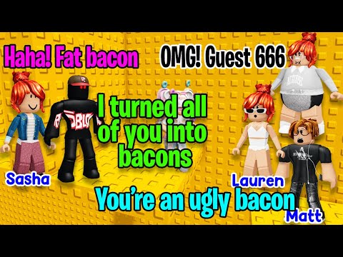 👨‍💻 TEXT TO SPEECH 🎯 My Guardian Protects Me Named Guest 666 🌞 Roblox Story