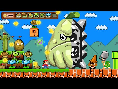 When Everything Mario Touches Turns into a Plant #2 (Plants vs. Zombies)