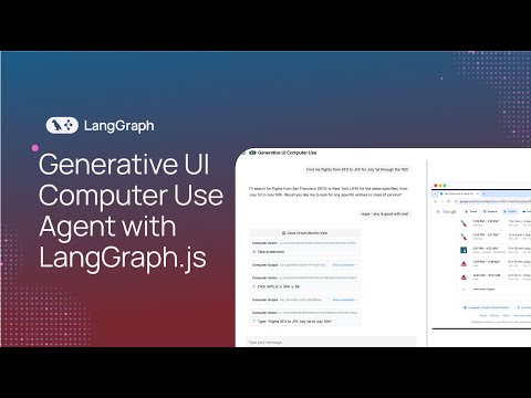 Generative UI Computer Use Agent with LangGraph.js