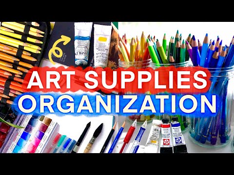 Art Supplies Organization! Tips to Declutter Your Art Studio