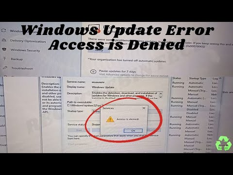 windows update error access is denied