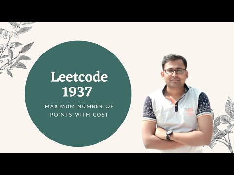 Leetcode 1937 Maximum Number of Points with Cost