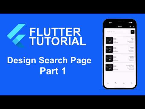 Flutter tutorial 42: Design Search Page part 1