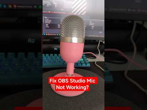 How to Fix OBS Studio Microphone Not Working? (Privacy & Security Method) #windows #obsstudio