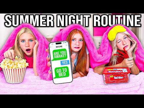 SUMMER NiGHTTiME ROUTINE WiTH 10 KiDS!! *OUT PAST MiDNiGHT!* 😳🤫