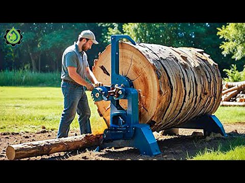 Fastest Automatic Firewood Processing Machine | Dangerous Big Chainsaw Cutting Tree machines #18