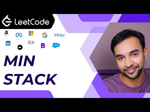 Min Stack (LeetCode 155) | Full Solution with animations using 2 stacks