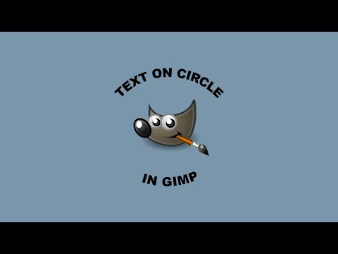How to Put Text on a Circle in Gimp