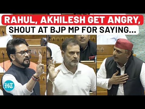 Rahul Gandhi, Akhilesh Get Angry, Start Shouting Over BJP MP Anurag's 'Jiski Jaat…' Jibe: Parliament