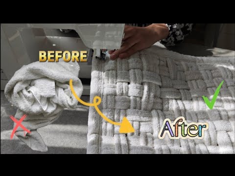 Коврик для ванной 🌿| Своими руками| Творчество | Из старых полотенец #diy #своимируками #творчество