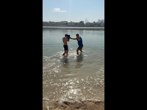 Early morning boxing