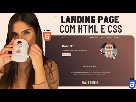 LANDING PAGE COM HTML e CSS!