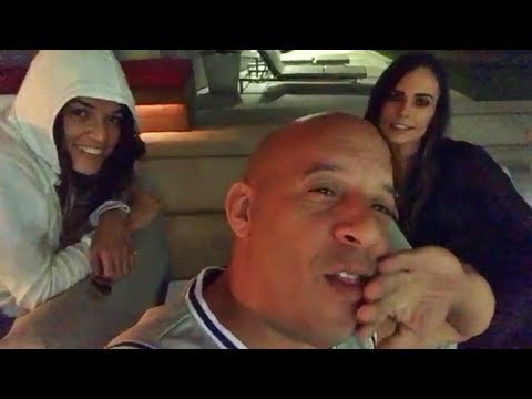 Fast Family get together | Michelle Rodriguez, Vin Diesel and Jordana Brewster