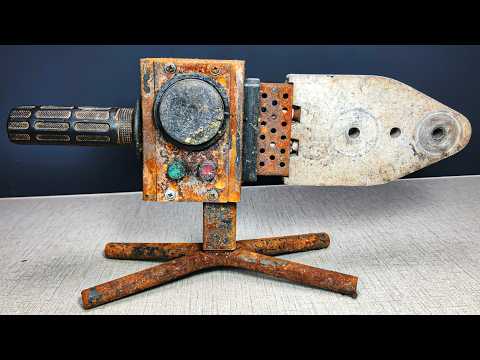 Very Rusty Antique Pipe Welding Machine Restoration