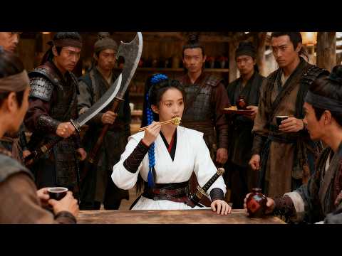 100 killers ambush a girl in a tavern, but she’s a hidden kung fu master who slays them instantly!