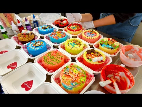 Lettering cake that draws any design you want - Korean street food