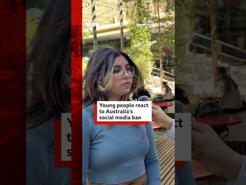 Young people react to Australia's social media ban. #Australia #BBCNews