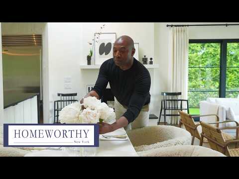 Brian's Beautiful Waterfront Home Designed With Chic, Elegant Style | New York House Tour