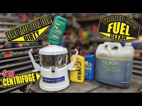 Oil Centrifuge made from $10 Juicer - BLACK DIESEL