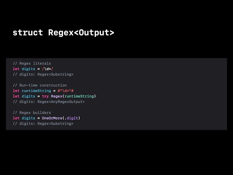 WWDC22: Meet Swift Regex | Apple
