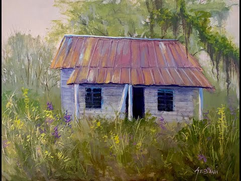 Acrylic painting tutorial using Golden Fluid Acrylics!