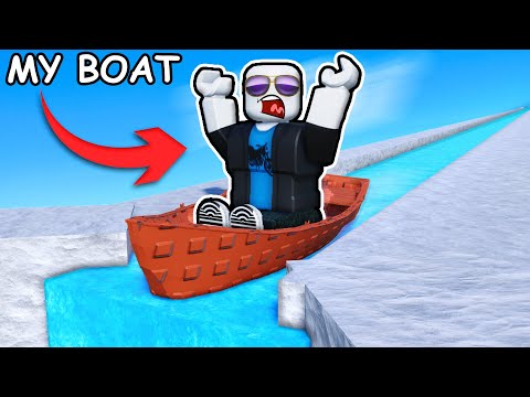 reaching MAX SPEED in Roblox sail down a river...