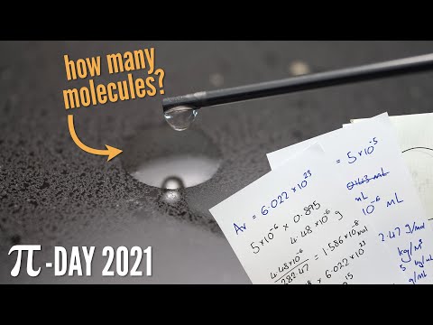Calculating π with Avogadro's Number