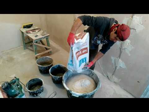 Штукатурка стен по маякам