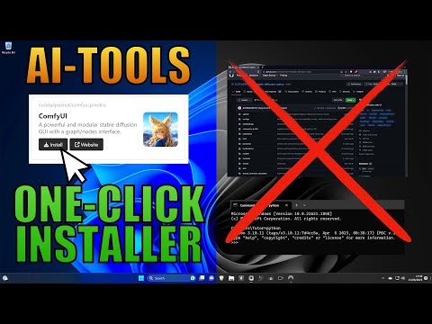 One Click Installer for AI Tools – Easy Install for SDXL– 1-Click-Install ComfyUI or Automatic1111