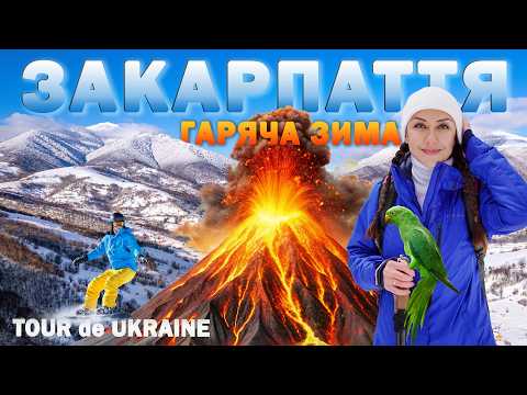 ЗАКАРПАТТЯ - зима на вулкані, папуги в горах, Невицький замок, бункер Арпада, гуні, терми і  паприка