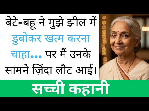 मेरे ही बेटे-बहू ने मुझे झील में डुबोकर मारना चाहा… लेकिन मैं ज़िंदा लौट आई | Hindi True Life Story