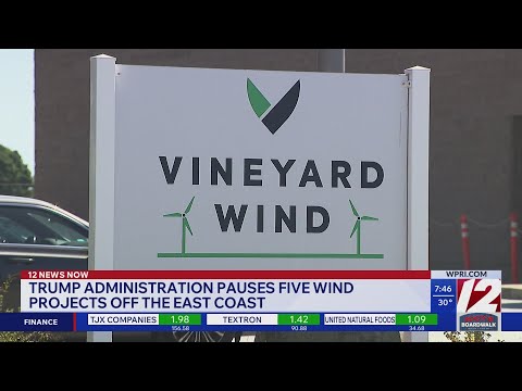 Trump administration suspends 5 wind projects off the East Coast, cites national security concerns