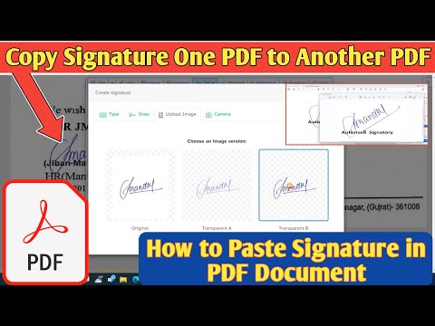 How to Paste Signature in PDF Document