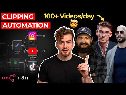 How I Made 100 YouTube Shorts in Minutes | No-Code n8n Tutorial