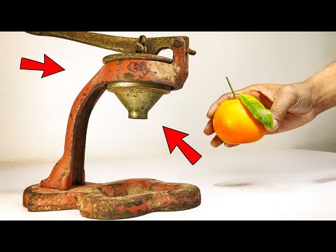 Rusty Hand Press Juicer Machine - Restoration