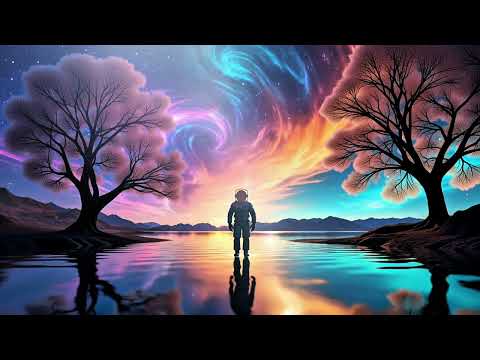 1 Hour Deep Space Meditation | Planet Veo: Bioluminescent Astronaut Journey (432Hz, 4K)