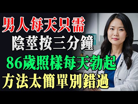 男科專家爆料:每天3分鐘「活血術」,血管暢通,前列腺壓力全消!