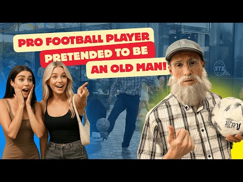 PRO FOOTBALL player shocked SPAIN | Pretended to be an OLD MAN #4 #prank #football #anatoly #skills