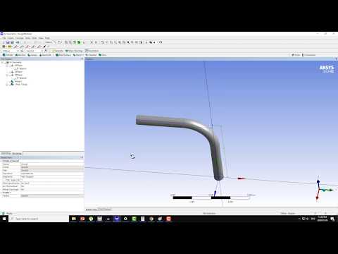 Design Modeler basic tutorial 16 - 90 Deg Bend 1/5