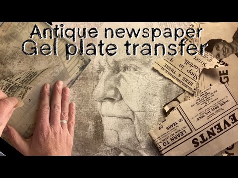 Gel plate and newspaper transfer tips and tricks