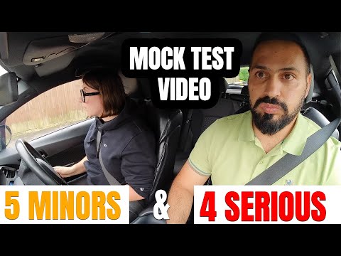 Mock Test Video with 5 Minors and 4 Serious Mistakes |UK Driving lesson